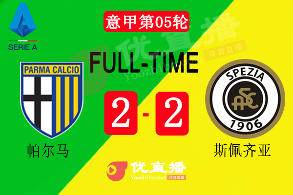 帕尔马2-2战平斯佩齐亚