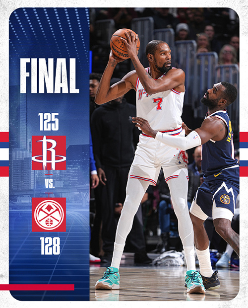 掘金128-125加时险胜火箭，<a href=/mingxingqiuyuan/lanqiubs/130.html target=_blank class=infotextkey>约基奇</a>39+15+10，申京33+10+10