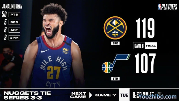 <a href=/lanqiubs/nuggets/ target=_blank class=infotextkey>掘金</a>刺穿<a href=/lanqiubs/jazz/ target=_blank class=infotextkey>爵士</a>大比分拖入抢七!