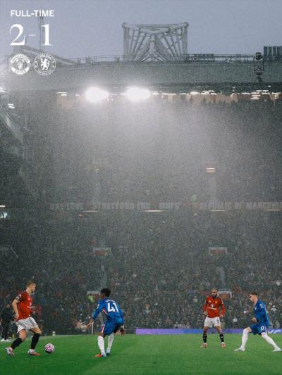 英超:曼联2-1切尔西 桑切斯、卡塞米罗染红 B费建功