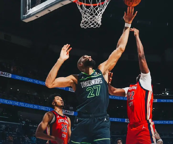 森林狼客胜鹈鹕豪取四连胜,稳居西部第六