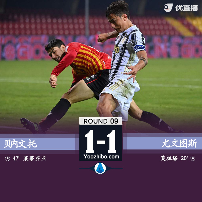 <a href=/zuqiubs/juventus/ target=_blank class=infotextkey>尤文图斯</a>1-1贝内文托