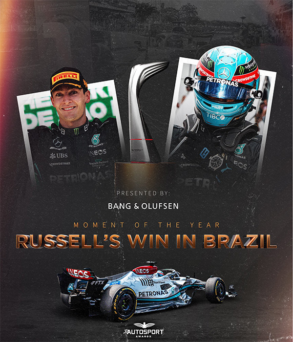 Autosport年度颁奖典礼:拉塞尔巴西首胜当选年度时刻