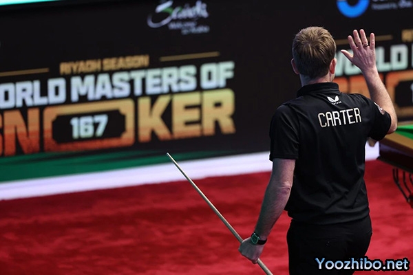 【沙特赛】希金斯15红15黑后打丢黄球,错失167绝佳机会!丁俊晖3-4憾负卡特,无缘八强!